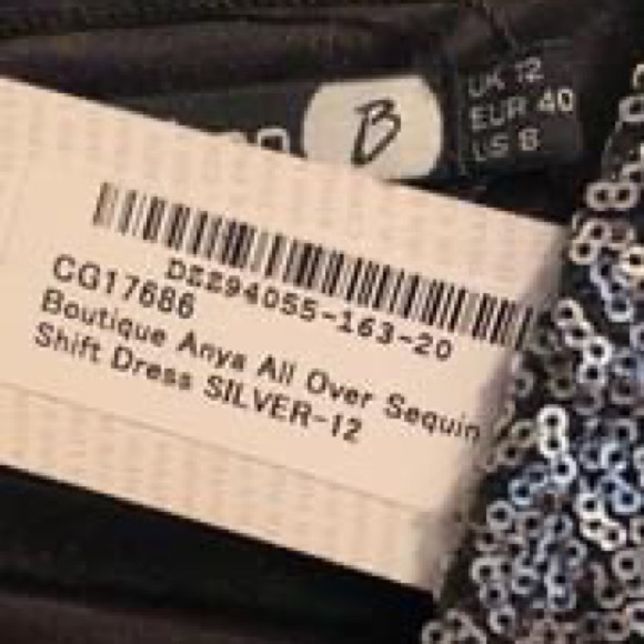 BooHoo Silver Sequin Wrap Mini Dress - Picture 4 of 4